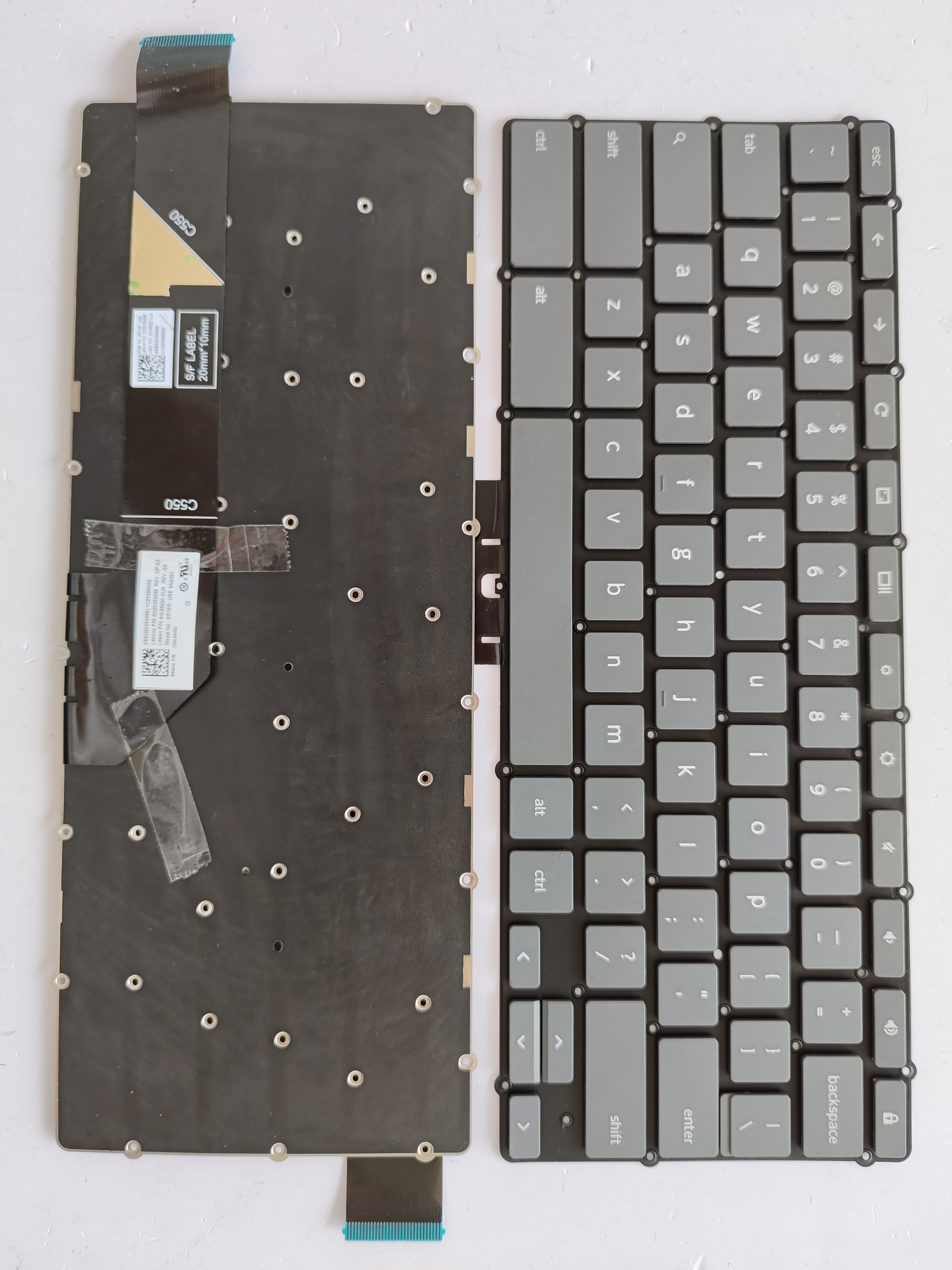 Picture of New Replacement Laptop Keyboard For LENOVO S350/Google version with lock/G350/Ideapad FLEX 3 CB-11IGL05 Grey US Layout